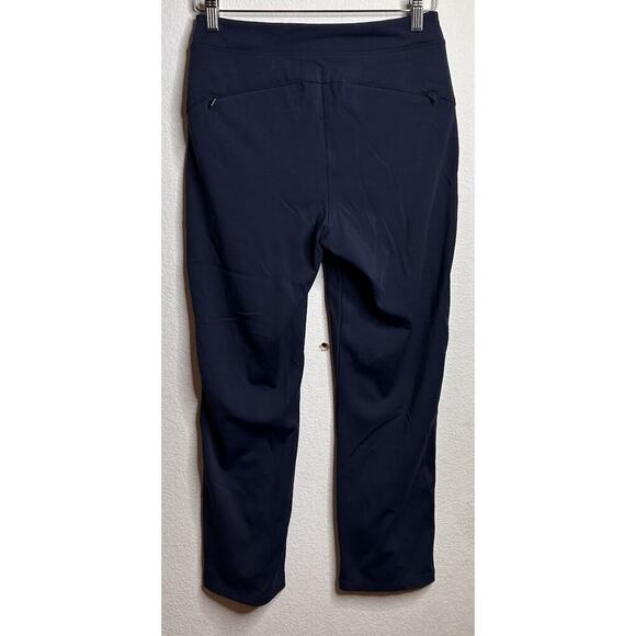 Athleta Headlands Hybrid Pants Size 4 Blue Pull on Ankle Length Back Zipper - Picture 6 of 7
